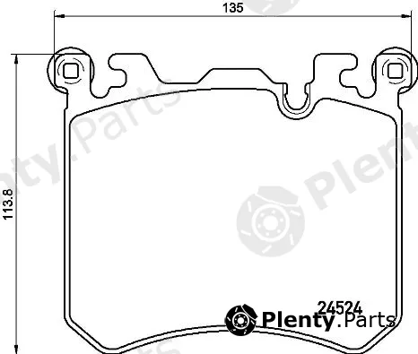 Brembo P06077 — Brake Pad Set, disc brake PRIME LINE