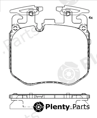 Brembo P06106 — Brake Pad Set, disc brake PRIME LINE
