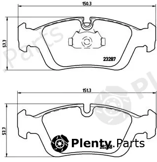 Brembo P06024 — Brake Pad Set, disc brake PRIME LINE