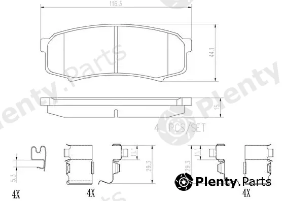 Brembo P83024N — Brake Pad Set, disc brake PRIME LINE - Ceramic