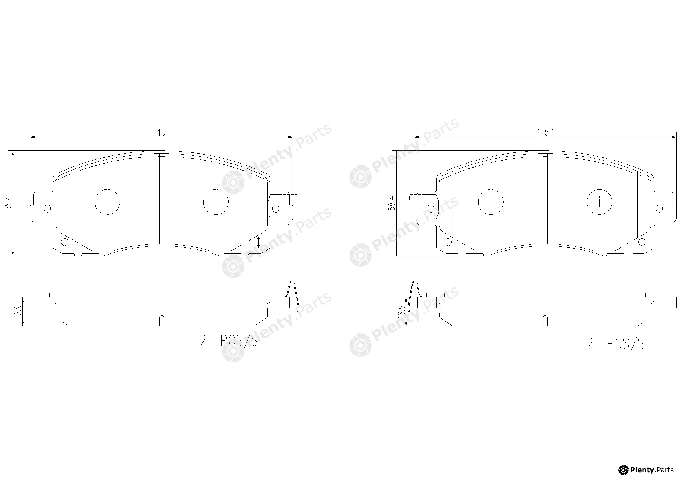 Brembo P78028N — Brake Pad Set, disc brake PRIME LINE - Ceramic
