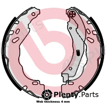 Brembo S61544 — Brake Shoe Set ESSENTIAL LINE