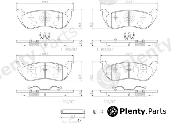 Brembo P24068N — Brake Pad Set, disc brake PRIME LINE - Ceramic