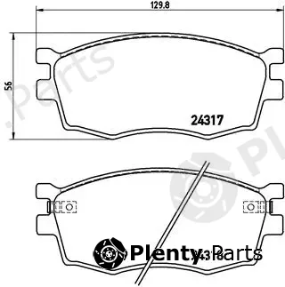 Brembo P30026 — Brake Pad Set, disc brake PRIME LINE
