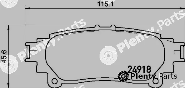 Brembo P83152 — Brake Pad Set, disc brake PRIME LINE