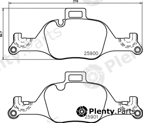 Brembo P06107 — Brake Pad Set, disc brake PRIME LINE