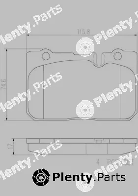 Brembo P83039N — Brake Pad Set, disc brake PRIME LINE - Ceramic