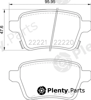 Brembo P59086 — Brake Pad Set, disc brake PRIME LINE
