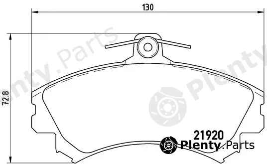 Brembo P50055 — Brake Pad Set, disc brake PRIME LINE
