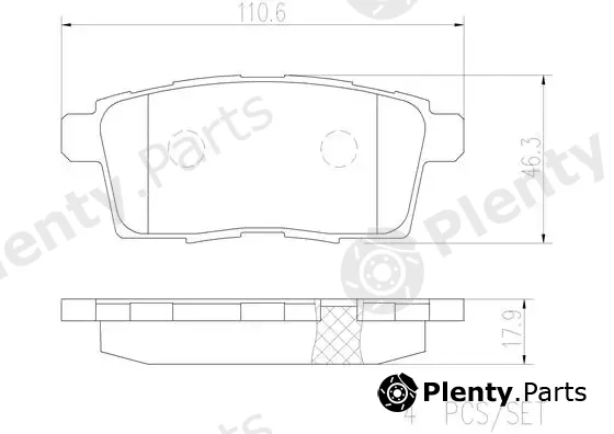 Brembo P49041N — Brake Pad Set, disc brake PRIME LINE - Ceramic