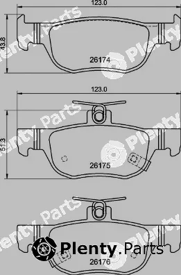 Brembo P49064 — Brake Pad Set, disc brake PRIME LINE