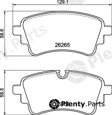 Brembo P85185 — Brake Pad Set, disc brake PRIME LINE