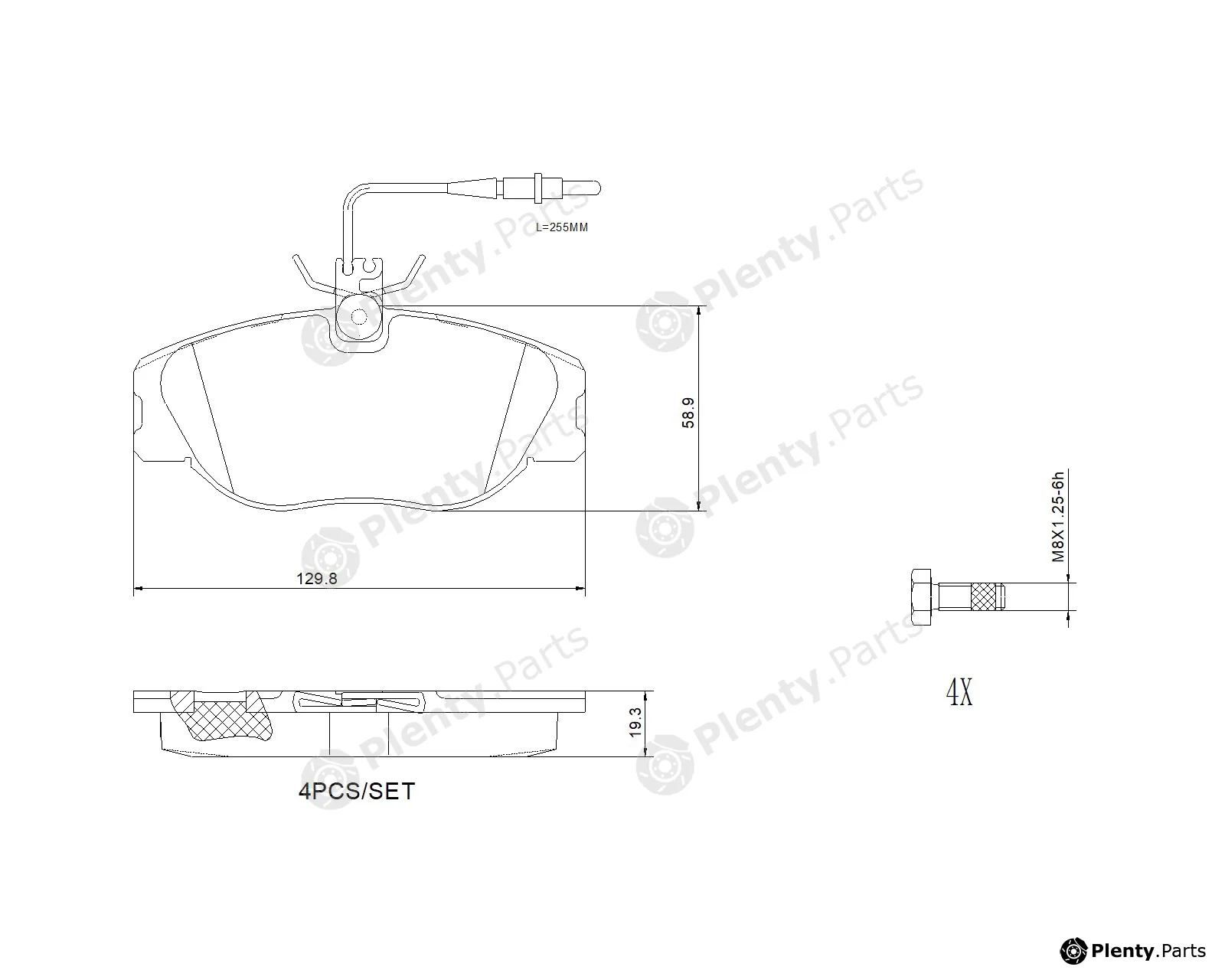 Brembo P23061N — Brake Pad Set, disc brake PRIME LINE - Ceramic