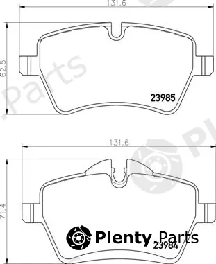 Brembo P06086 — Brake Pad Set, disc brake PRIME LINE