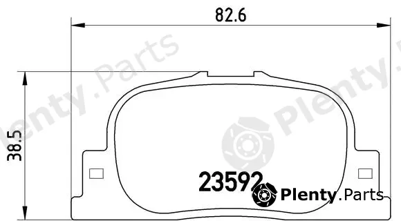 Brembo P83063 — Brake Pad Set, disc brake PRIME LINE