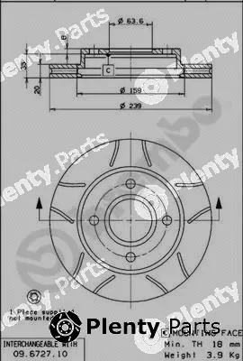 Brembo 09.6727.77 — Brake Disc XTRA LINE - Max