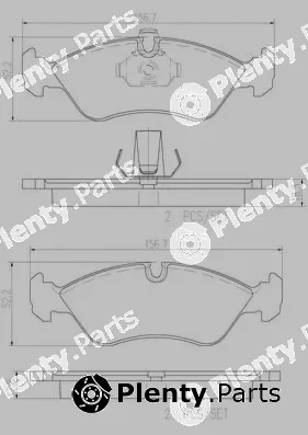 Brembo P59017N — Brake Pad Set, disc brake PRIME LINE - Ceramic