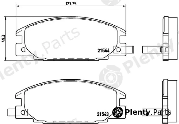 Brembo P59015 — Brake Pad Set, disc brake PRIME LINE