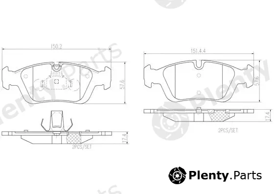 Brembo P06024N — Brake Pad Set, disc brake PRIME LINE - Ceramic