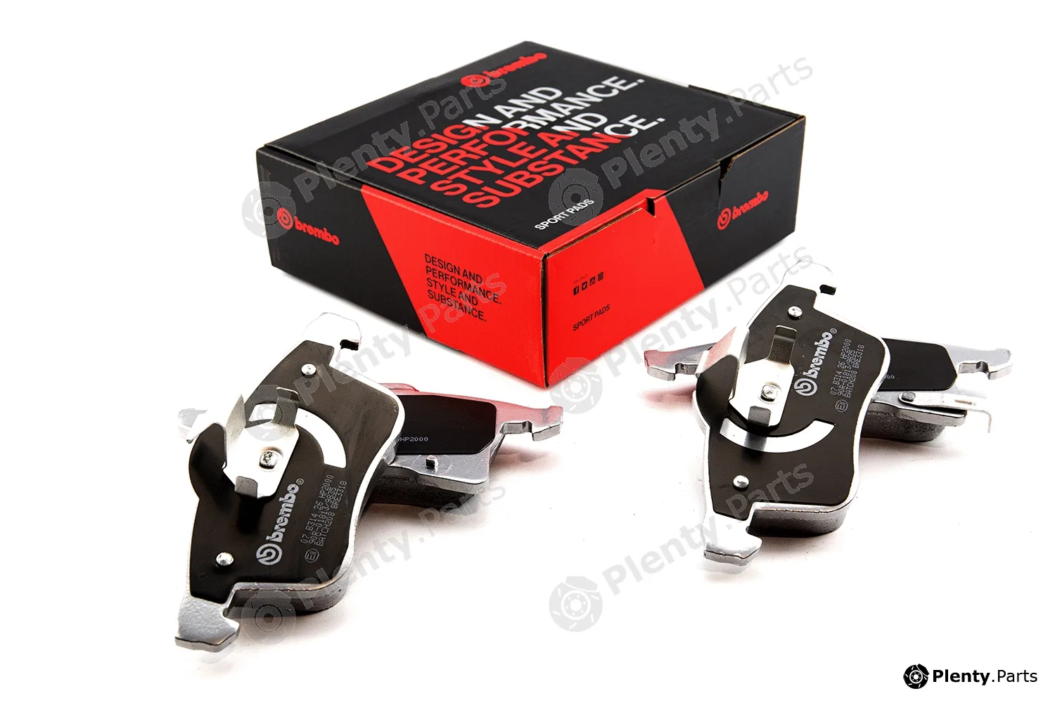 Brembo 07.B314.26 — High Performance Brake Pad Set UPGRADE, SPORT | HP2000