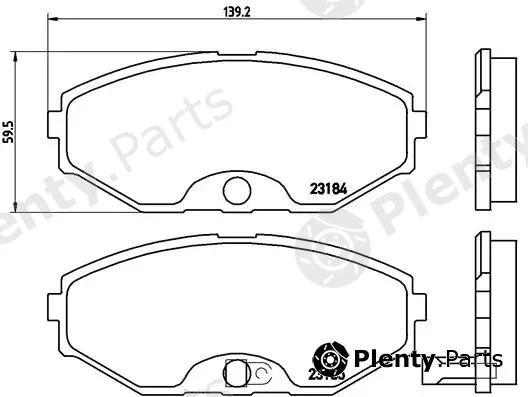 Brembo P56045 — Brake Pad Set, disc brake PRIME LINE