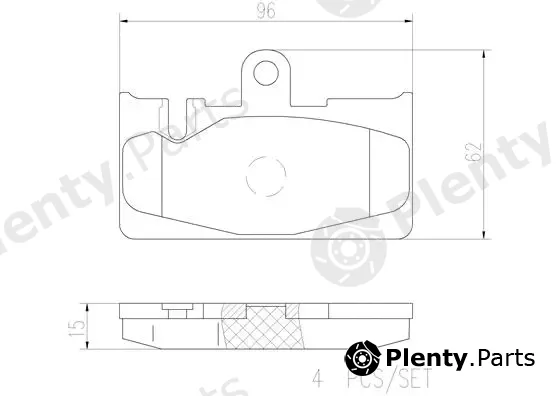 Brembo P83059N — Brake Pad Set, disc brake PRIME LINE - Ceramic