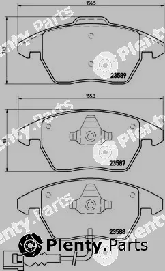 Brembo P85075 — Brake Pad Set, disc brake PRIME LINE