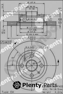 Brembo 09.4289.10 — Brake Disc PRIME LINE