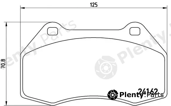 Brembo P68036 — Brake Pad Set, disc brake PRIME LINE