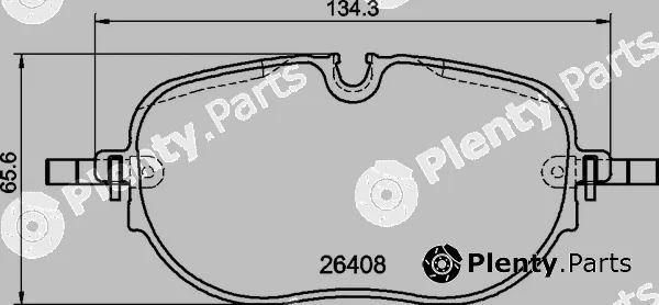 Brembo P85195 — Brake Pad Set, disc brake PRIME LINE