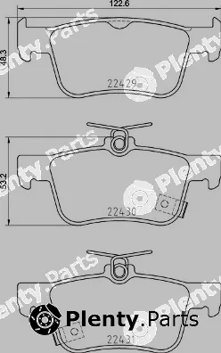 Brembo P28089 — Brake Pad Set, disc brake PRIME LINE