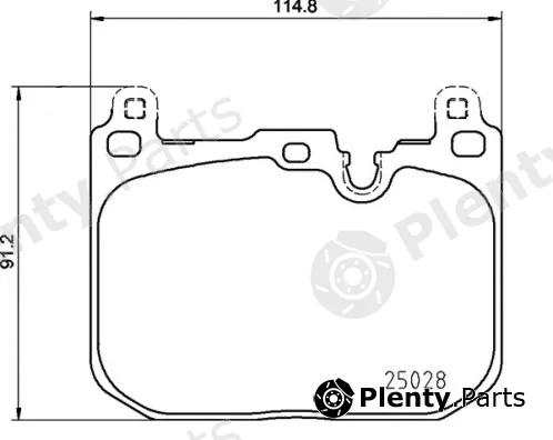 Brembo P06110 — Brake Pad Set, disc brake PRIME LINE