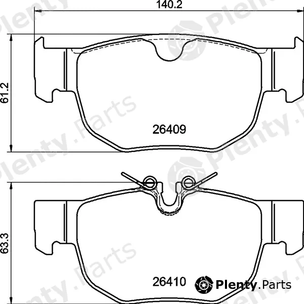 Brembo P36039 — Brake Pad Set, disc brake PRIME LINE