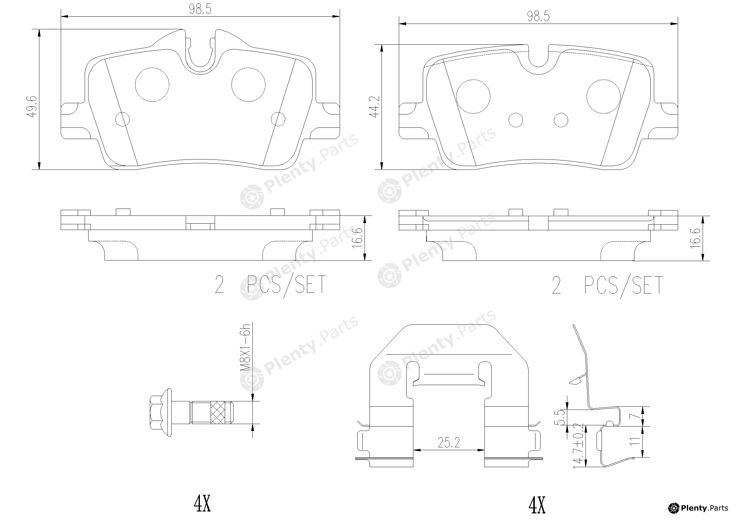 Brembo P06113N — Brake Pad Set, disc brake PRIME LINE - Ceramic