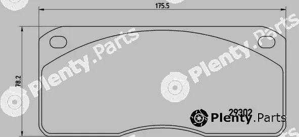 Brembo PA6011 — Brake Pad Set, disc brake PRIME LINE