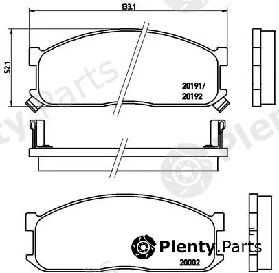 Brembo P49010 — Brake Pad Set, disc brake PRIME LINE