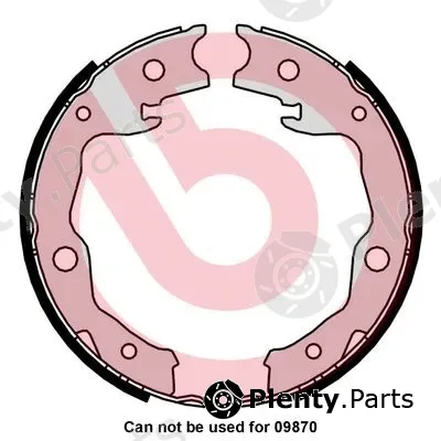 Brembo S83568 — Brake Shoe Set, parking brake ESSENTIAL LINE