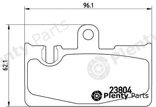 Brembo P83059 — Brake Pad Set, disc brake PRIME LINE