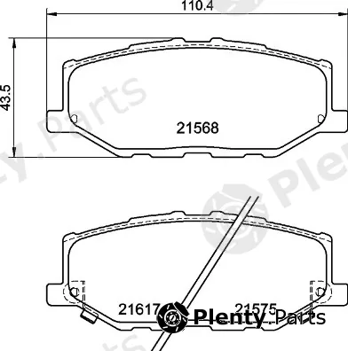Brembo P79040 — Brake Pad Set, disc brake PRIME LINE