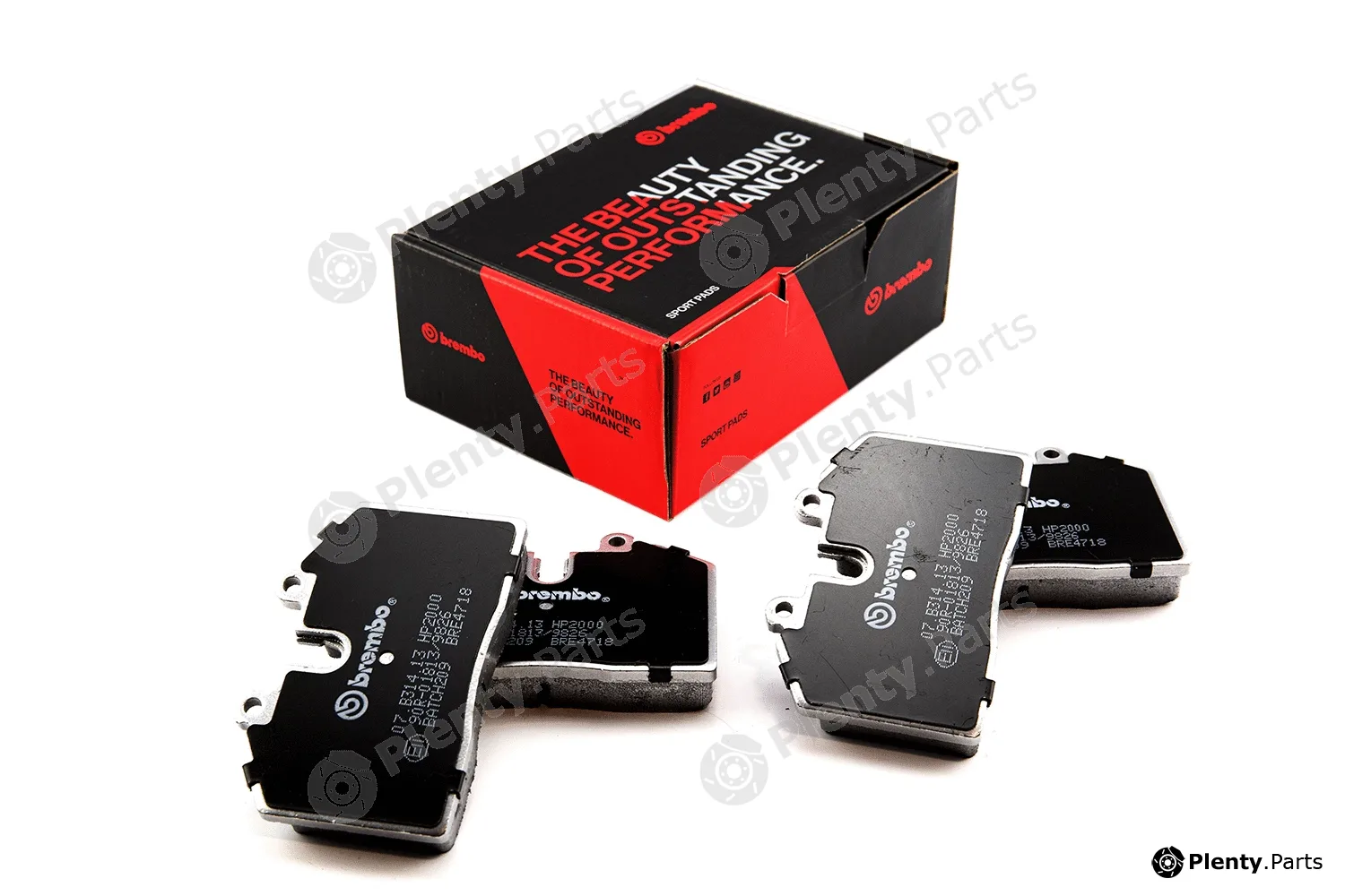 Brembo 07.B314.13 — High Performance Brake Pad Set UPGRADE, SPORT | HP2000