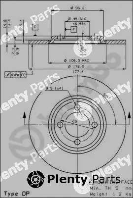 Brembo 08.2298.20 — Brake Disc PRIME LINE