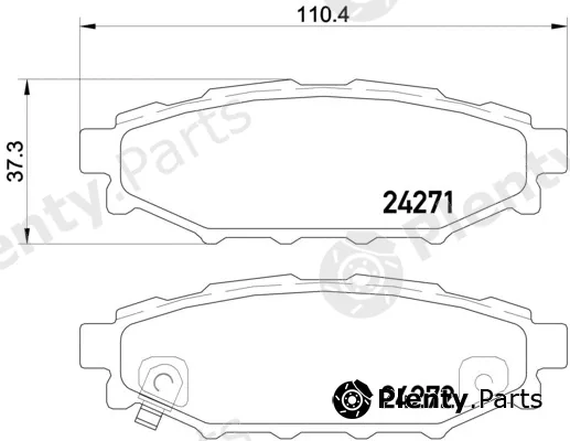 Brembo P78020 — Brake Pad Set, disc brake PRIME LINE