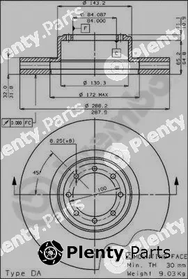 Brembo 09.3798.10 — Brake Disc PRIME LINE