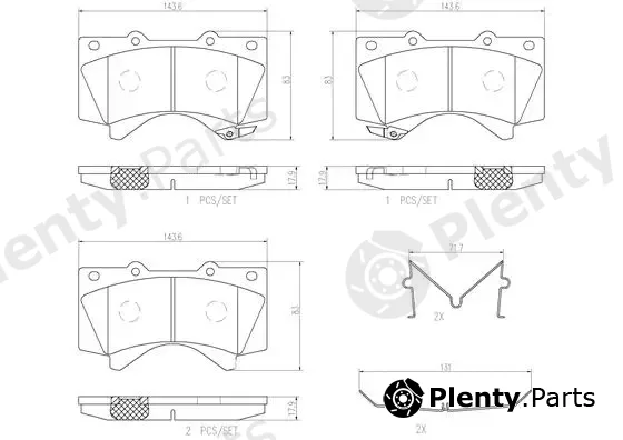 Brembo P83107N — Brake Pad Set, disc brake PRIME LINE - Ceramic