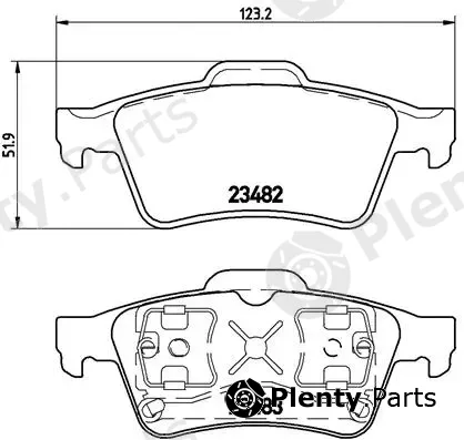 Brembo P59044 — Brake Pad Set, disc brake PRIME LINE