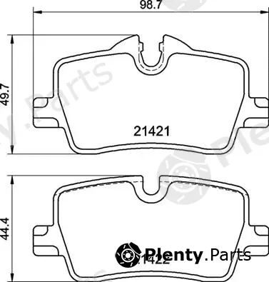 Brembo P06113 — Brake Pad Set, disc brake PRIME LINE
