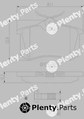Brembo P85017N — Brake Pad Set, disc brake PRIME LINE - Ceramic