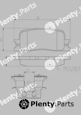Brembo P83088N — Brake Pad Set, disc brake PRIME LINE - Ceramic