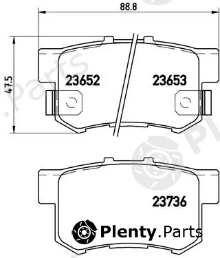 Brembo P28039 — Brake Pad Set, disc brake PRIME LINE