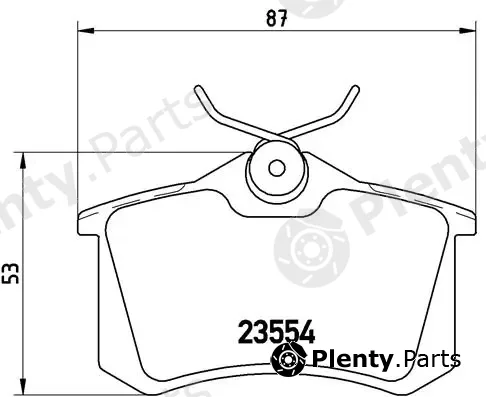 Brembo P85017 — Brake Pad Set, disc brake PRIME LINE